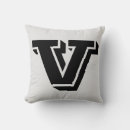 Recherche de lettre v coussins Vainqueur