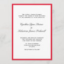 Search for red border invitations Classic