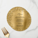 Search for gold foil menus Modern