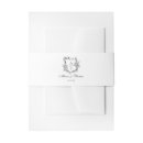 Search for black wedding invitation belly bands Traditional