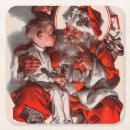 Search for santa claus coasters Saturday evening post