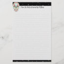 Search for skull personal stationery Dia de los muertos