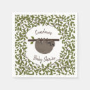 Search for sloth napkins Sloth baby shower