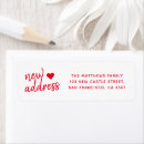 Search for new home return address labels Heart