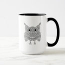 Search for owl mandala mugs Zen doodle style