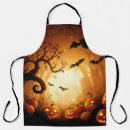 Search for scary bat aprons Pumpkin