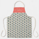 Search for turquoise pattern aprons Retro