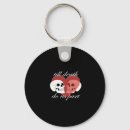 Search for and by parts keychains Black and white