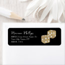 Search for casino return address labels Black