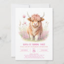 Search for cow birthday invitations Wildflower