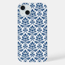 Search for blue damask pattern iphone cases Ornate