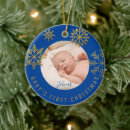 Search for gold and navy blue ornaments Snowflakes
