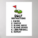 Recherche de trou de golf art Golfeur