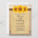 Search for burlap and lace birthday invitations Country
