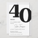 Recherche de quarantième surprise invitations Simple