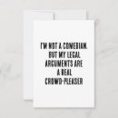 Search for argument cards invites Lawyer