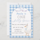 Recherche de plaid 1ans anniversaire invitations Oie idiote