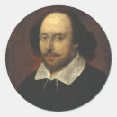 Recherche de william shakespeare autocollants Portrait