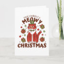 Search for cat puns holiday cards Adorable