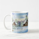 Search for winter village scene mugs Cottage