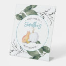 Search for pumpkin baby shower signs Greenery