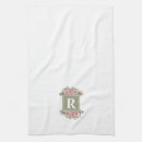 Search for sage and white tea towels Initial