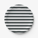 Search for green and white striped plates Minimalist
