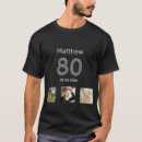 Search for 80th birthday tshirts Unique