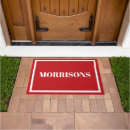 Search for red doormats Monogrammed