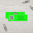 Recherche de vert fluorescent cartes visite Professionnel
