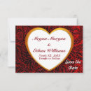 Search for red gold save the dates Unique