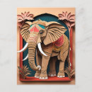 Search for indian art postcards Elephant