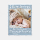 Search for birth announcement blankets Blue