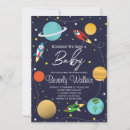 Search for solar system baby shower invitations Out of this world