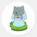 Search for black cat wedding stickers Kitten