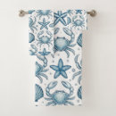 Search for blue seashells bath towels Starfish