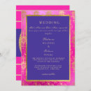 Search for royal blue and pink wedding invitations For her