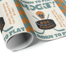 Search for hockey wrapping paper Retro