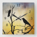 Recherche de croix noire horloges Oiseau
