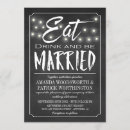Search for eat drink be married wedding invitations Chalkboard