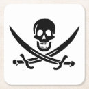 Recherche de pirate dessous de verres Jolly roger