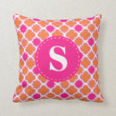 Search for hot pink and orange pillows Modern