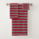 Search for grey and burgundy bath towels Stripes