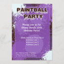 Recherche de partie paintball invitations Éclaboussure