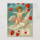 Search for old fashioned valentine postcards Cupid