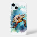 Search for marine life iphone cases Watercolor