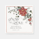Search for christmas wedding napkins Poinsettias