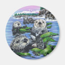 Recherche de loutres magnets Mignon