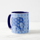 Search for blue paisley mugs Blue and white