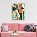 Search for black white turquoise art Geometric